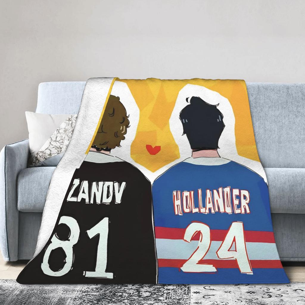 Heated Rivalry Knitted Blanket Fleece Hollanov 81 24 Lightweight Throw Blanket for Bedding Couch Bedroom Quilt
