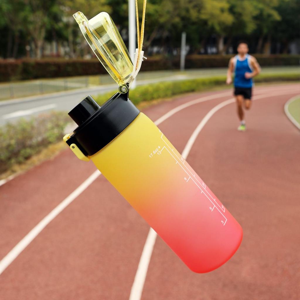 KPop Demon Hunters Sports Water Bottle Portable Leak Proof Plastic Cup Level Line Outdoor Fitness 500ML with for Kid Friendly Entertaining Fun Play