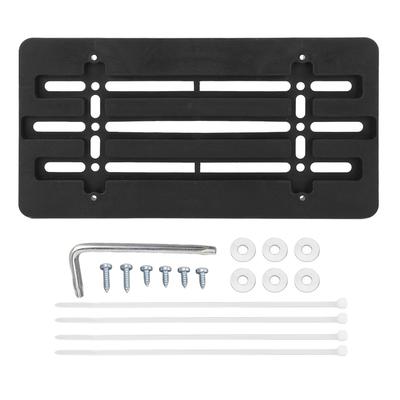 Front Bumper License Plate Bracket US 6x12 Inch with 6 Screws Wrench License Tag Plate Mounting Kit for Cars Trucks