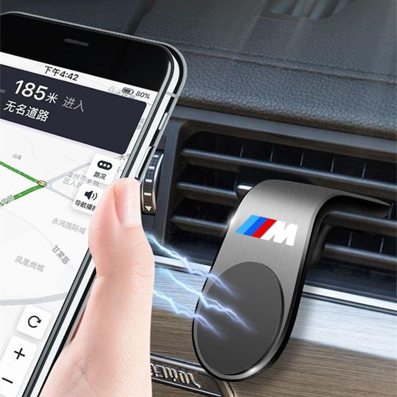 Magnetic Car Phone Holder Air Vent Clip Mount Cellphone GPS Holder For BMW M Emblem E46 E36 E34 F10 E90 F30 E60 E53 E30 E92 E87