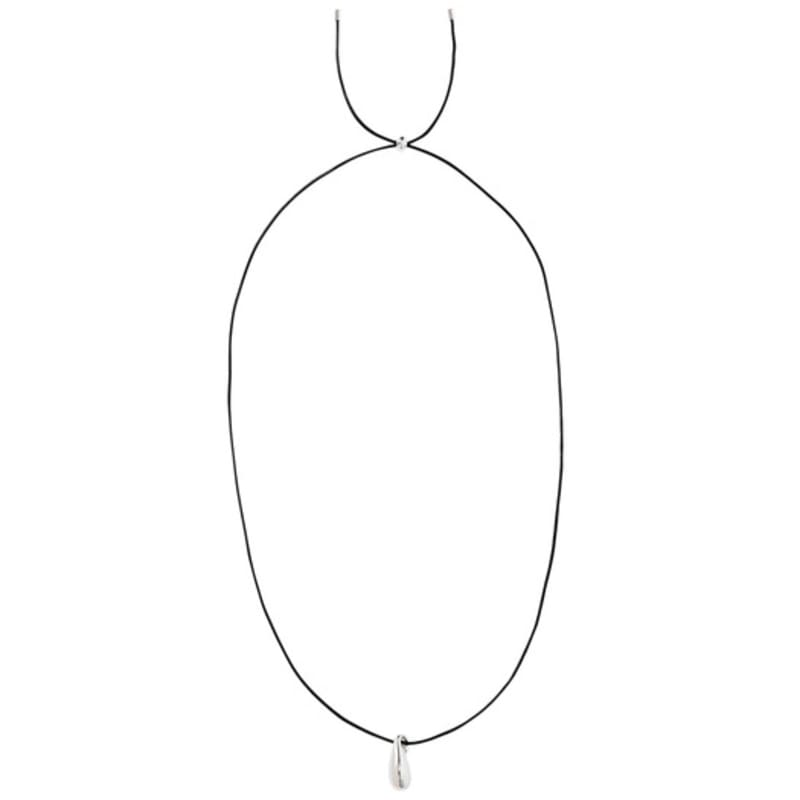 RAWFINED Water Drop Leather Strap Necklace