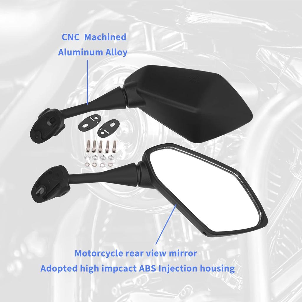 AHL Rückspiegel Seitenspiegel Kompatibel mit Hyosung GT125R GT250R GT650R GT650S/HONDA CBR900 CBR919 CBR929 CBR954 1998-2003, 88110-MAS-E01