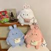With pendant Bunny Crossbody Bag Large Capacity Plush Book Bag Plush Rabbit Backpack  Girls