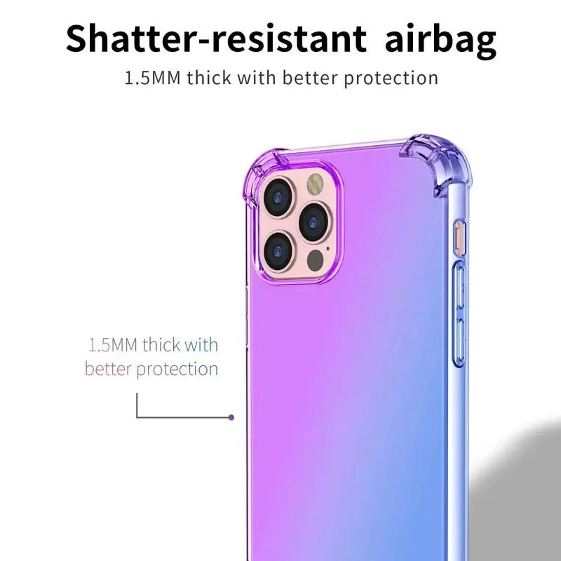 Pearl Chain Crossbody Lanyard Case For Xiaomi POCO X7 Pro X 7 X7Pro Rainbow Gradient Soft TPU Shockproof Cover For Redmi Turbo 4