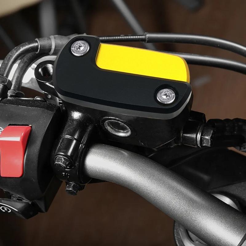 Aluminum Front Brake Cylinder Cover Durable Front Brake Oil Fluid Reservoir Cap Simple Installs for CB150R CB250R CB300R