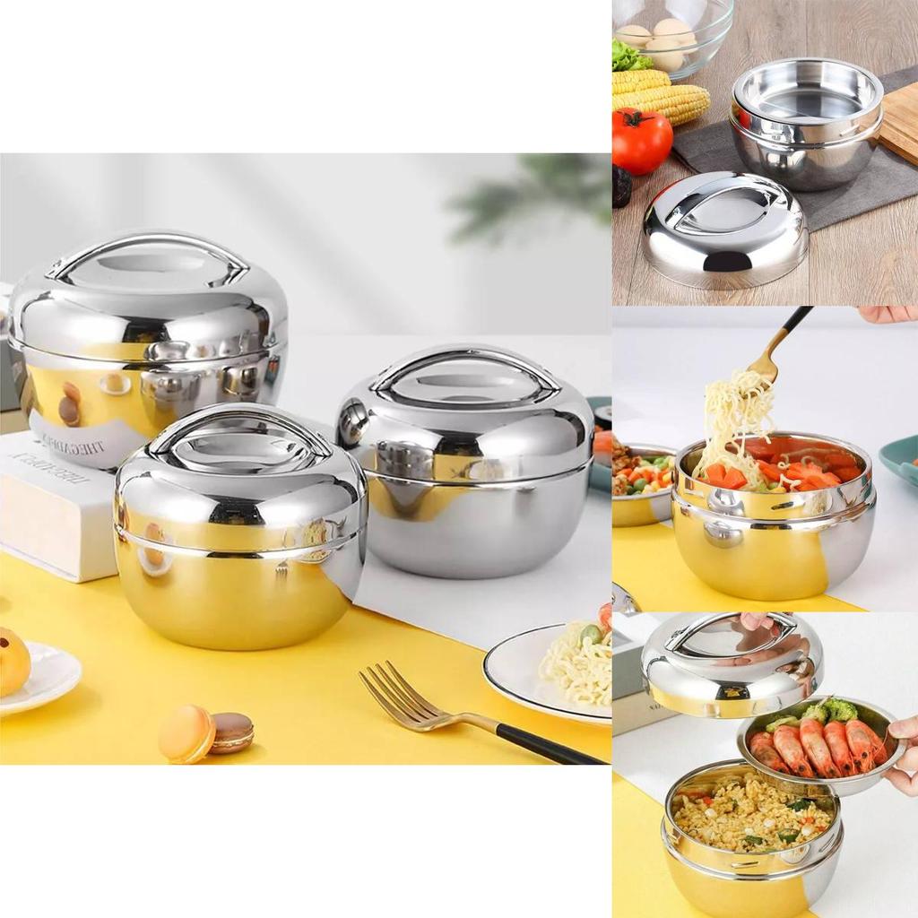 Versatile Insulated Apple Shape Lunch Container Made From Premium Stainless Steel