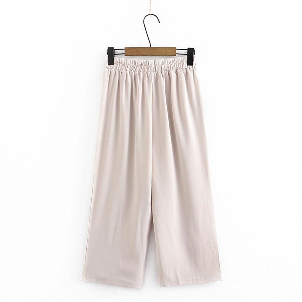 Stylish Chiffon Two-piece Suit for Middle-aged Women - Loose Short-sleeved Summer Set