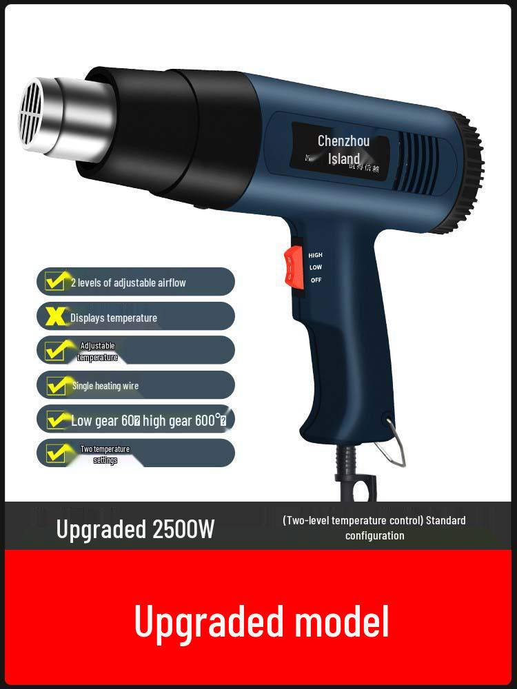Portable High-Power Digital Display Heat Gun for Electronics and Film Application