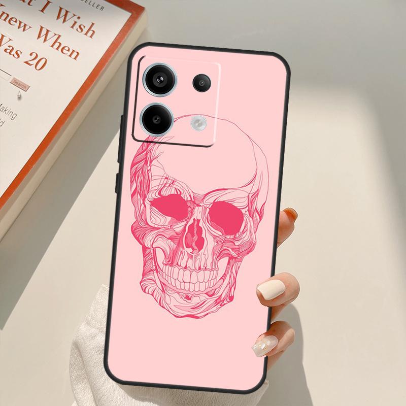 Funny Skull Funda For Xiaomi Redmi Note 13 14 9 10 12 11 15 Pro Plus Case For Redmi 15 C 12C 13C 14C 10C