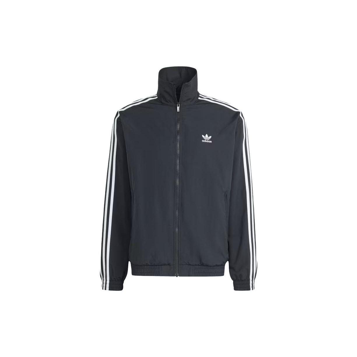 adidas Men s Originals Adicolor Woven Firebird Track Top Black IT2491 XXL