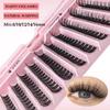 Diy Segmented Single Cluster Of False Eyelashes 8-16Mm Eyelashes C Curvature Dense Curl