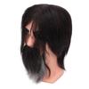 Cabeza de maniquí masculino de barbero, cabeza de maniquí de entrenamiento, cabeza de maniquí reutilizable para hombre con barba para belleza S