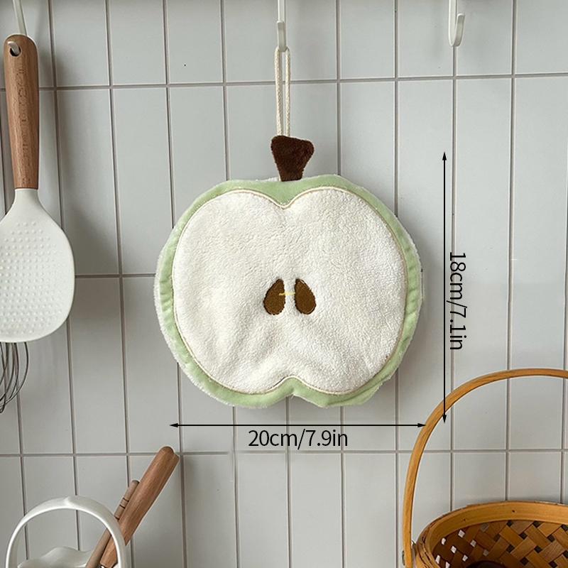 Cute Hand Towel Cartoon Wipe Handkerchief Rag  Vegetable Shape  Towels for Kitchen Bathroom KidsHanging Towel Soft Dish Cloth
