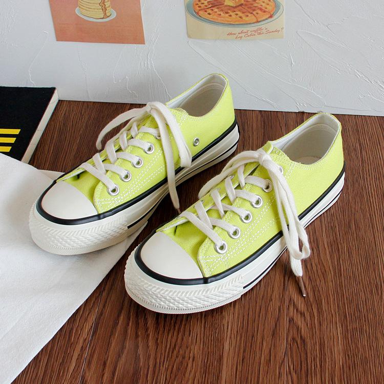 Damen-Segeltuchschuhe, lässig, niedlich, Sneakers, niedrig geschnitten, zum Schnüren, modisch, bequem zum Gehen