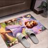 Sofia the First Pattern Rug, Indoor/Outdoor Mat, for Picnic, Gameroom, Bedroom, Office, Living Room, Home Decor Carpet, Birthday Gift