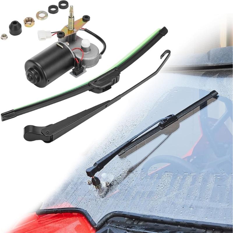 Waterproof Wiper Motor Kit For UTV ATV Sand Cars Delivers Superior Performances In Muddy Rainy And Dusty Environments