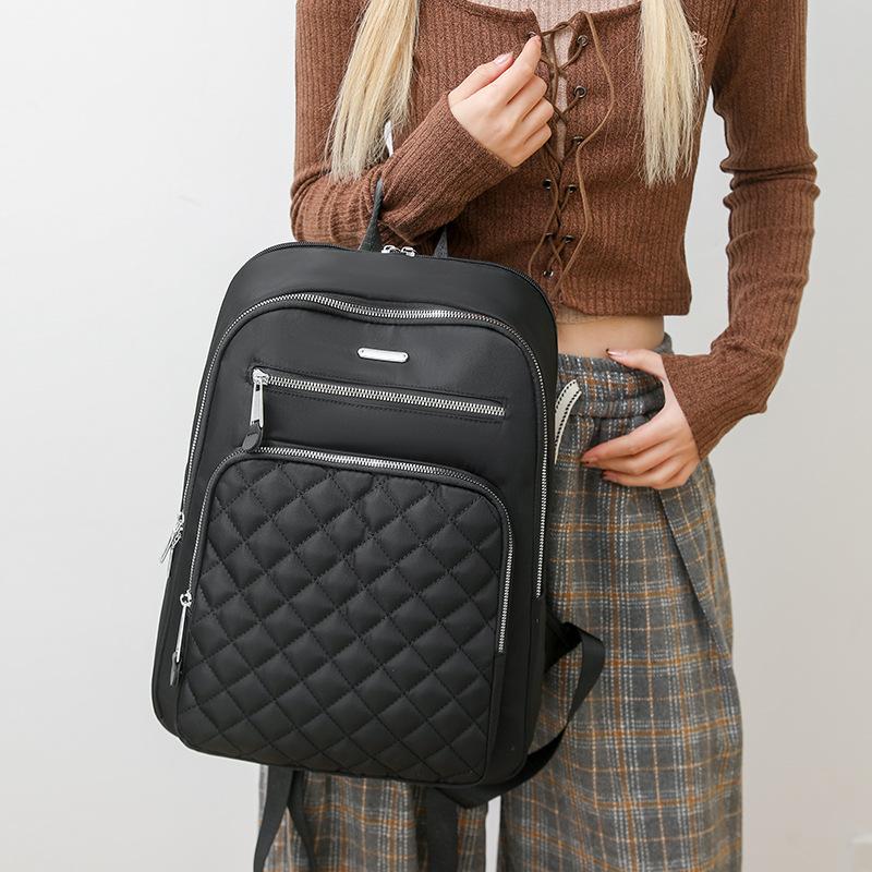 Women Backpack Rhomboid Bag Travel Backpack Student Large Capacity School Bag