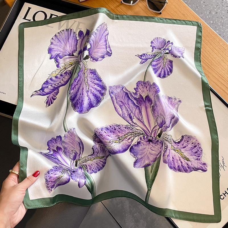 100% Silk Scarf Bandana Women Square Scarves Wrap Kerchief Mulberry Spring Fashion Luxury High Quality Headband Hijab Shawls