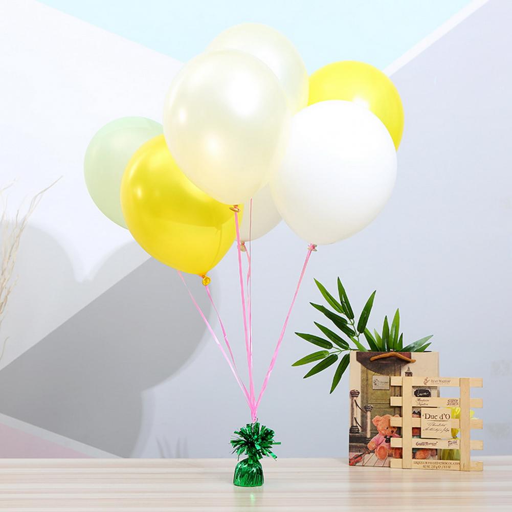 3/6Pcs Balloon Weight Holder Anti-floating Foil Paper-wrapped Long-lasting Balloon Weights Stainless Balloon Fixation Tool