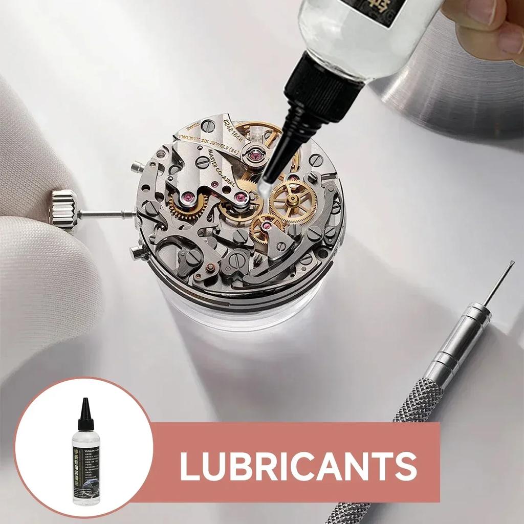 Lubrificante per Orologi Olio Lubrificante per Orologi da Parete e da Polso Olio per Movimenti di Orologi Meccanici Per Orologiai Forniture per Riparazione Orologi 10ml