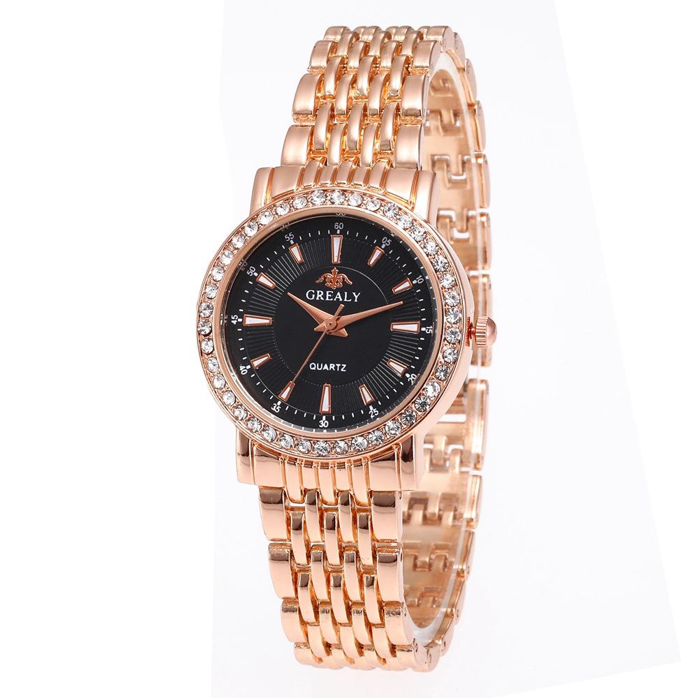 New Casual Watches Women Luxury Fashion Lovers Watch Rhinestone Stainless steel Quartz Watch Men Women Gift Business Wristwatch