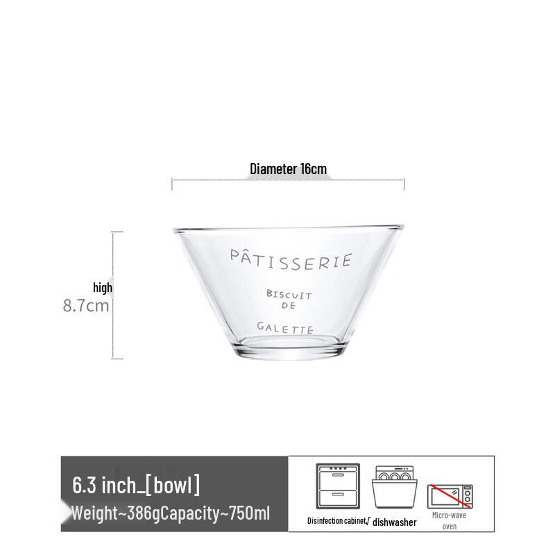 Shangqi Vintage Conical Glass Bowl Set