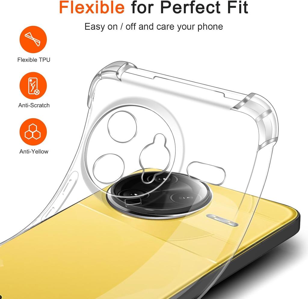 TPU Transparent Case for Xiaomi Poco F7 Ultra F7 Pro 5G Protective Cover Four Corners Shockproof Bumper Coque Fundas