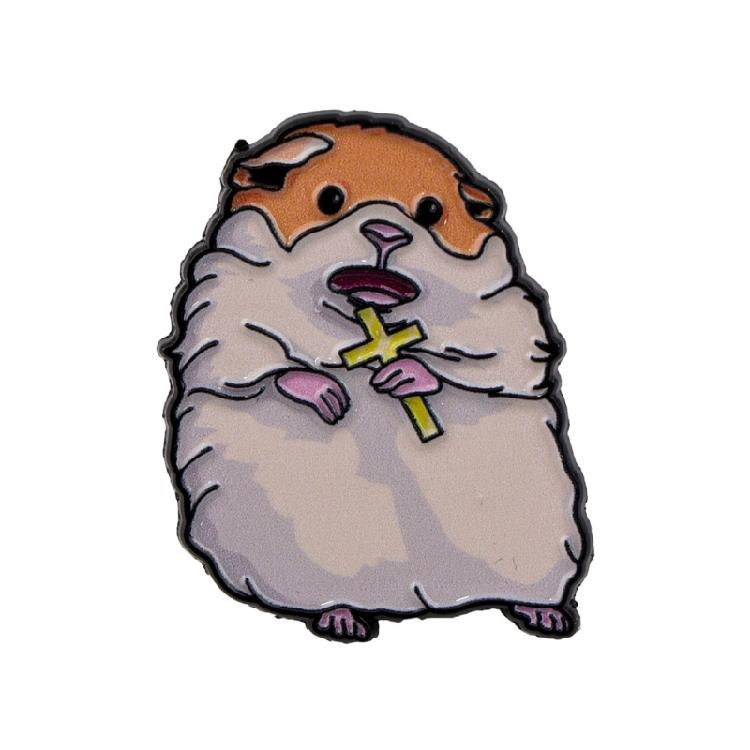 

Decorative Hamster Brooch Enameled Pin Accessory for Animal Lovers Portable for Parties Supplies Weddings and Festivals 1