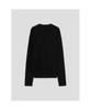 Anggae Half Neck Button Pullover Black