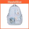 Nylon Durable Backpack With Letter Print For School Commuting And Youth Fashion