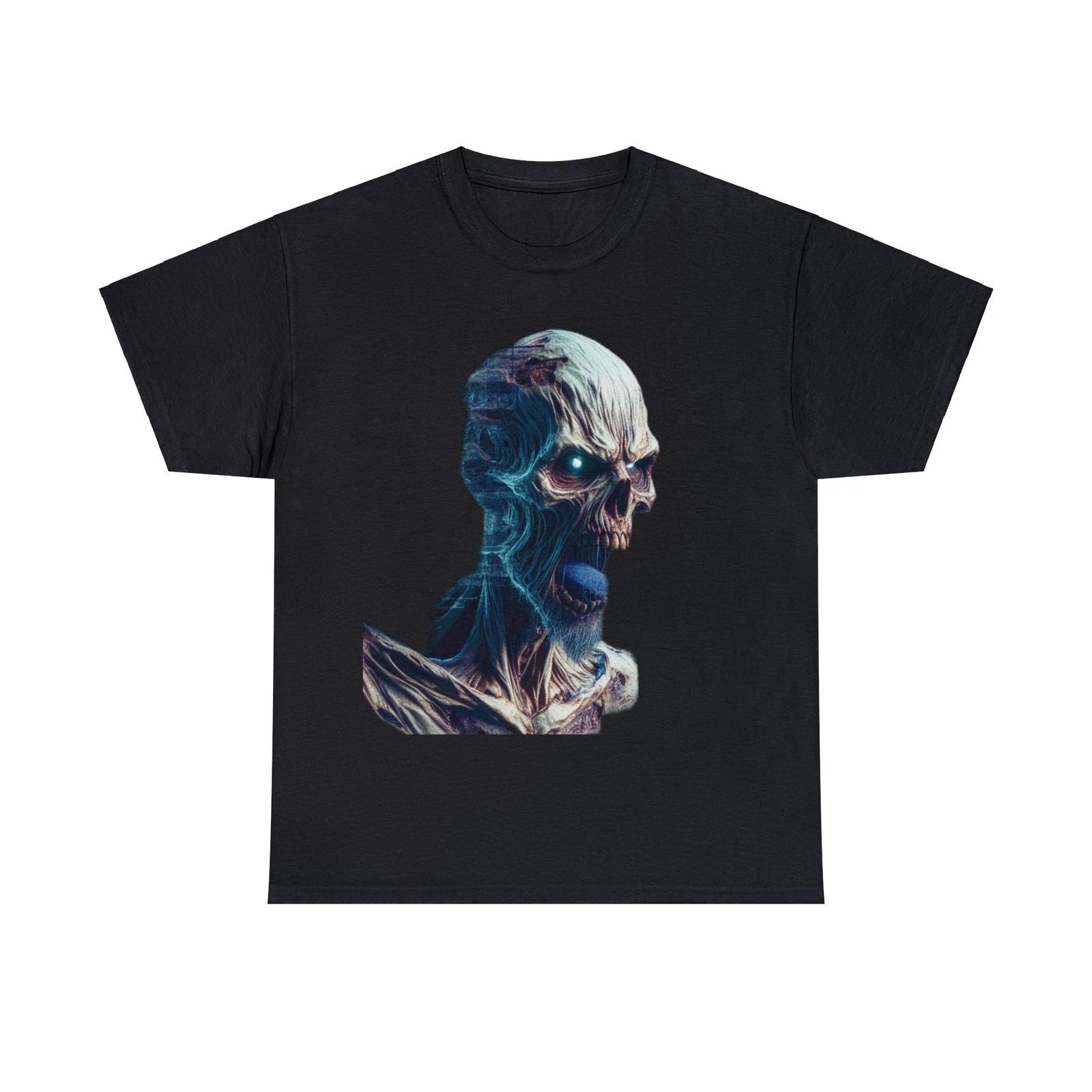 Unisex Adult Horror Zombie T-Shirt: Terrifying Time Manipulation Undead 2XL