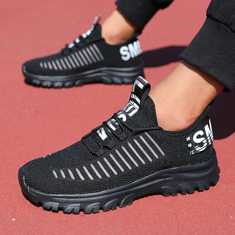 Fashion Running Men's Shoes Platform Casual Sports Mesh Breathable Outdoor Walking Comfortable Lightweight Jogging Tennis Shoes