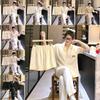Cloud Cotton Sleepwear Set For Women With Chest Padding Summer Casual Homewear For Girls