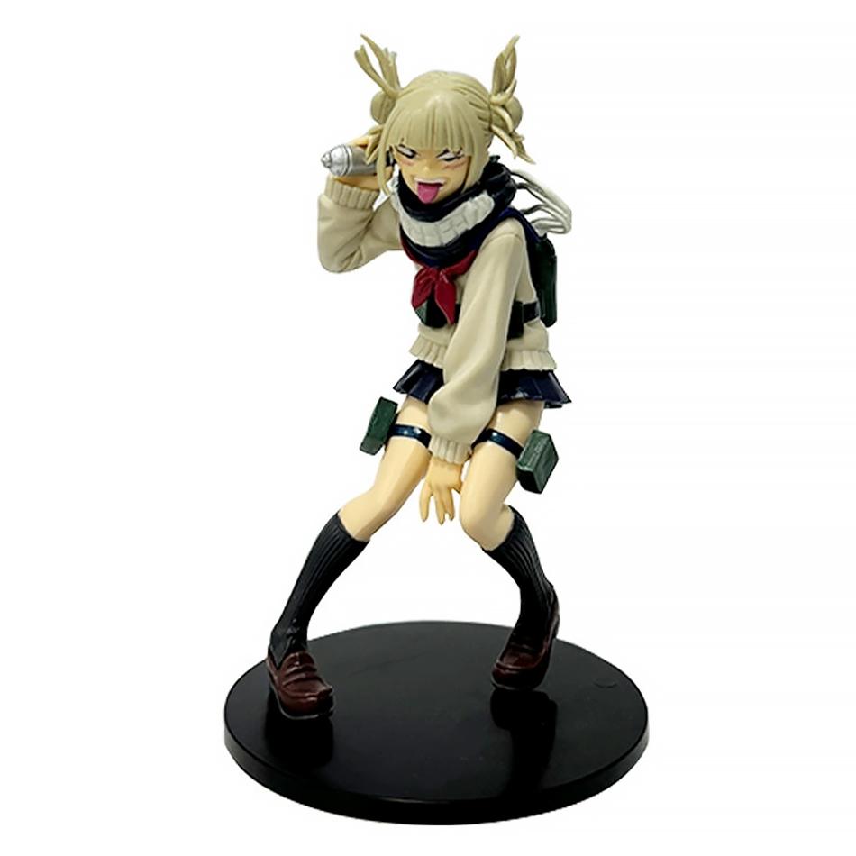 My hero academy anime character peripheral himiko toga beautiful uniform battle version figure table ornaments model toy present