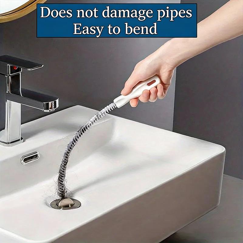 Drain Snake Hair Clog Removal Tool Handy Unclogger for Kitchen Bathroom Shower Water Pipe Easy Cleaning Solution