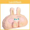  Trousse à crayons en peluche lapin mignon avec grande capacité pour le rangement des fournitures scolaires et de bureau