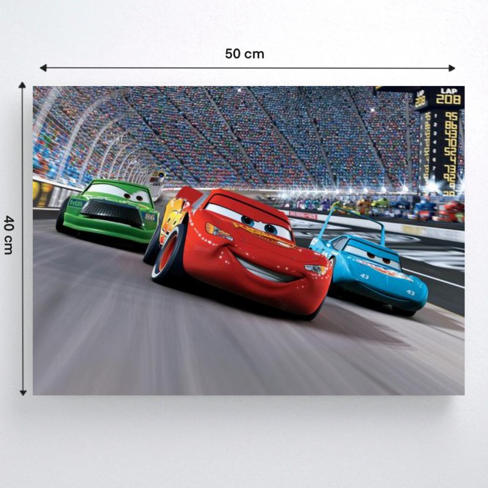 Malowanie Po Numerach Z Ramą Obrazy Do Malowania Disney Pixar Auta 50X40 Cm