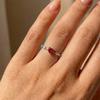 925 Silve Plated 18K Gold Zircon Red Love Heart Rings for Women Party Wedding High Quality Vintage Fine Jewelry