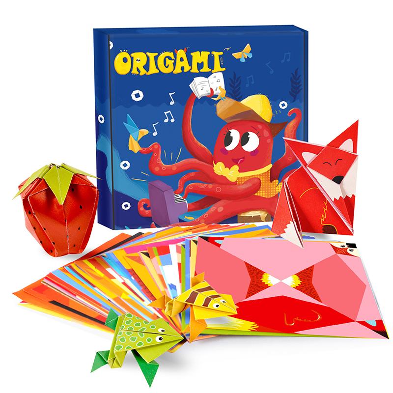 Origami Kit For Kids Ages 5-16, 108 Sheets With 54 Patterns & Instruction Book | Origami Paper Kit For Beginners & Advanced