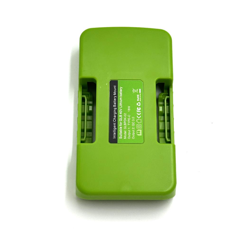 Battery Power Bank for Greenworks 40V Li-ion Battery Mobile Phone Fast Charge Power Bank Power Tool Accessories