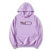 1 Percent Low Battery Status Icon Minimalist Hoodies Long Sleeve Women Men Sweatshirt with Pocket Graphic Print Pullover Unisex
