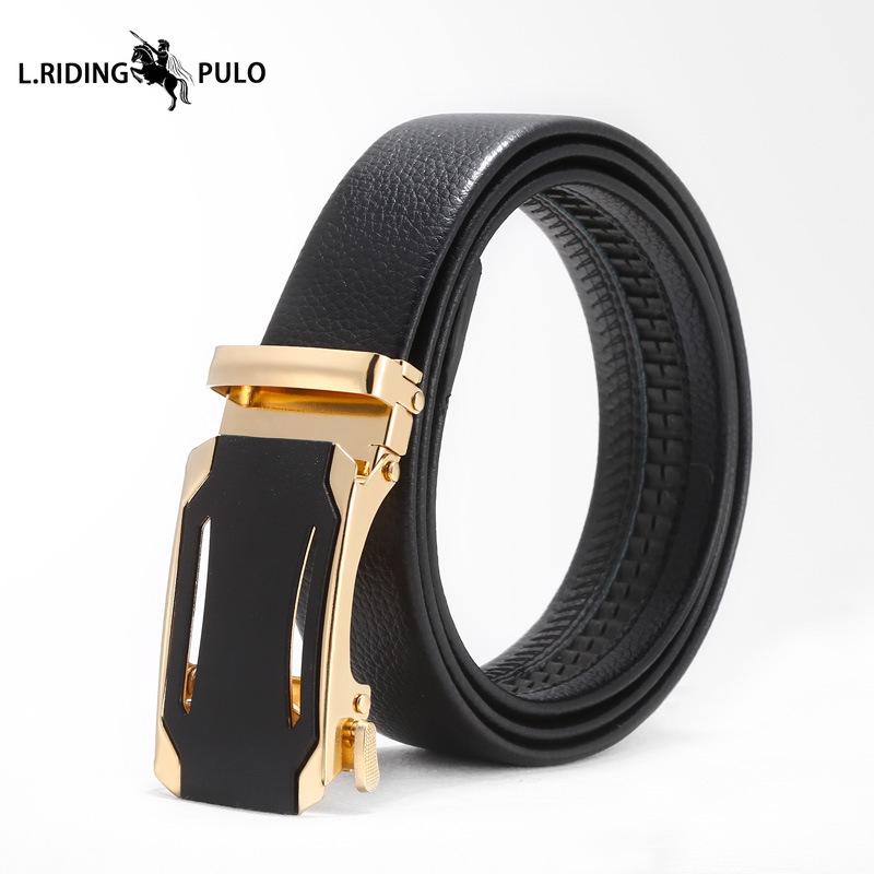 Cinture da Uomo, Cinture Casual, Semplici Fibbie Automatiche Giovanili, Fibbie in Ferro Imitazione Pelle, Fasce in Vita