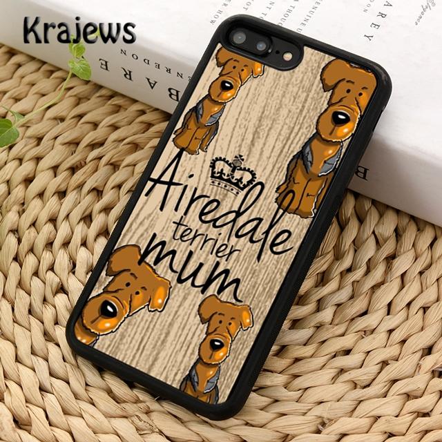 Airedale Terrier niedliche Mama Hund Handyhülle Cover Für iPhone 17 Air 16 15 14 plus 12 13 pro max Hülle Shell Fundas