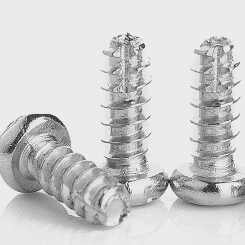 PT Galvanized Quenched Self-Tapping Screw with Round Head and Milling Tail M2M3M4M5