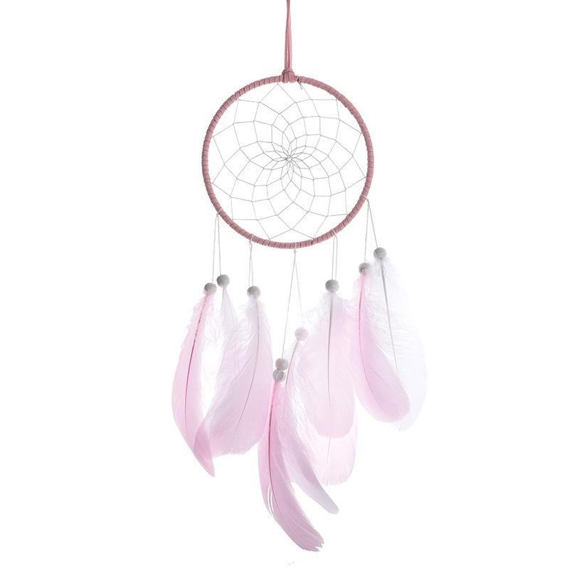 Home Decoration Girl Heart Room Pendant Simple Dream Catcher LED Light Hand-woven Birthday Gift
