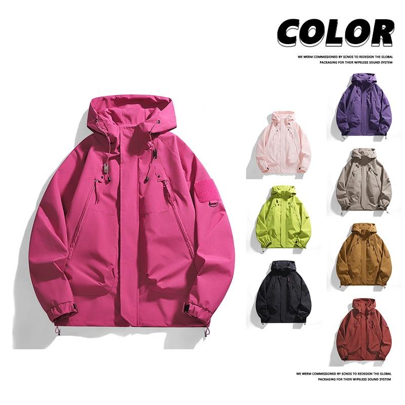 Hooded Jacket For Men Women Outdoor Hiking Camping Coat