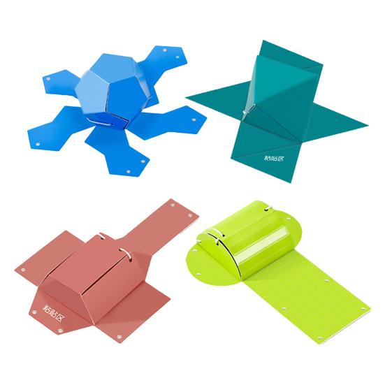 Set Pull String 3D Geometry Learning Book Early Education DIY