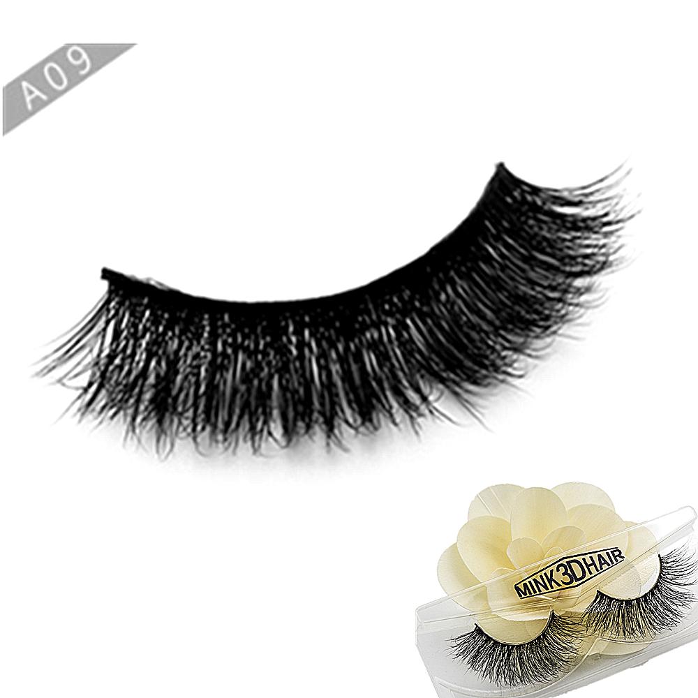 3D Mink Lashes Natural False Eyelashes Dramatic Volume Fake Lashes Makeup Eyelash Extension Silk Eyelashes