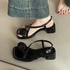 New Style of Women's Sandals with Thick Heels and Fashionable Single Shoes