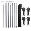 2PC 195CM Awning Poles Strength Aluminum Tent Pole And 4PC Strong Suction Cup Anchor Outdoor Canopy Tent Shade Awning Accessori